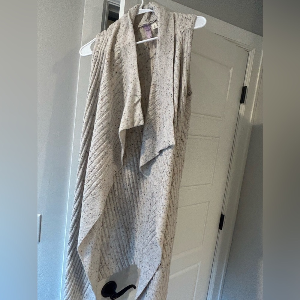 Short sleeve long cardigan